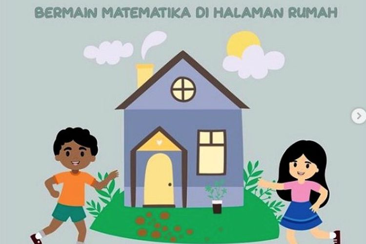 Bermaian matematika bisa dilakukan di halaman rumah.