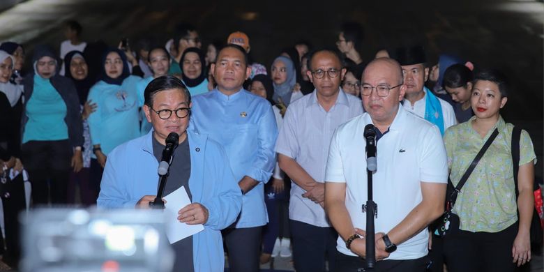 Gubernur DKI Jakarta Pramono Anung secara resmi membuka aktivasi lima taman selama 24 jam.