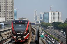 LRT Jabodebek Uji Coba Rangkaian Kereta Baru Hari Ini
