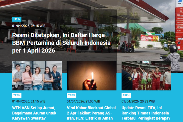 [POPULER TREN] Harga BBM Pertamina April Ini | PBB Ungkap Penyebab TNI Gugur di Lebanon