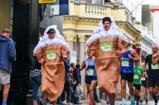 Dua Pria Inggris Berpakaian Seperti Es Krim, Lalu Lari Maraton...