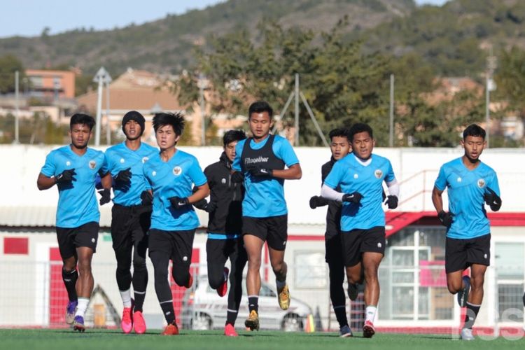 Skuad timnas U19 Indonesia menjalani pemusatan latihan di Spanyol.