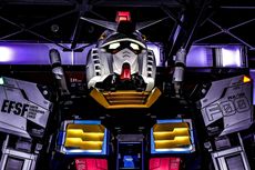 Melihat Robot Gundam Kinetik Setinggi 18 Meter di Yokohama