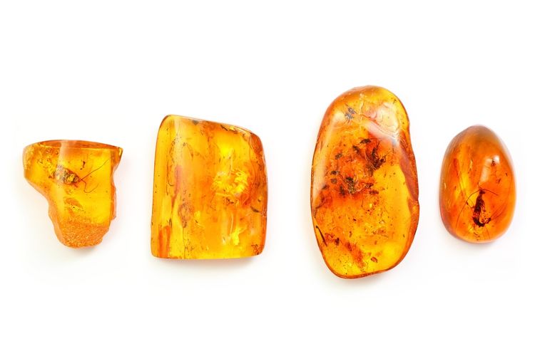Ilustrasi kristal amber