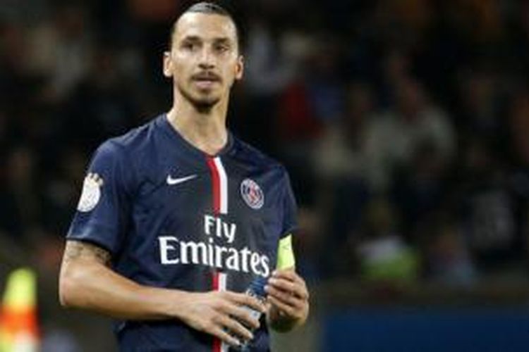 Striker Paris Saint-Germain asal Swedia, Zlatan Ibrahimovic.