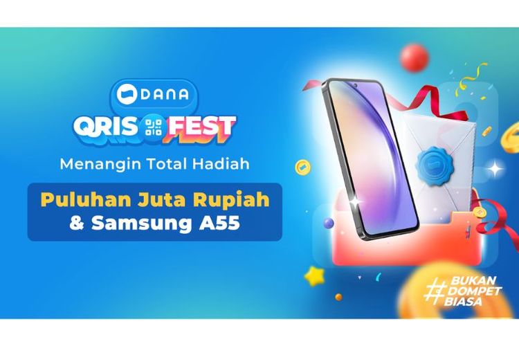 Melalui kampanye DANA QRISFEST dari dompet digital DANA, pengguna berkesempatan memenangkan hadiah total puluhan juta rupiah dan smartphone Samsung A55.