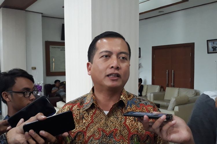 Lalu Muhammad Iqbal saat berada di kantor KPU, Menteng, Jakarta Pusat, Selasa (2/4/2019).