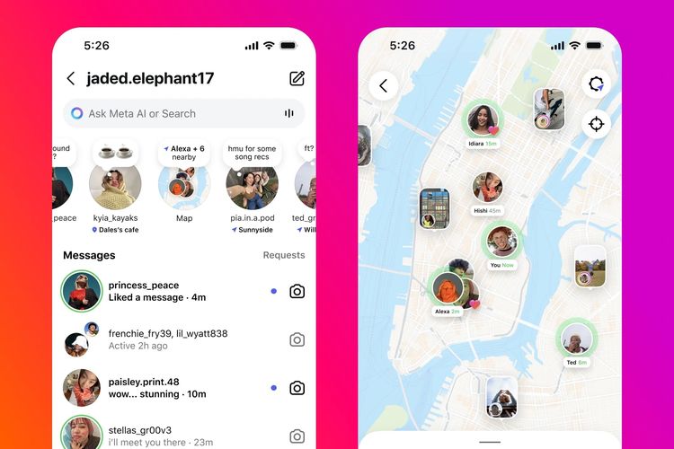 Fitur baru Instagram Map.