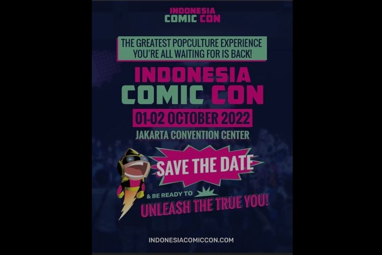Indonesia Comic Con 2022 akan digelar pada 1 dan 2 Oktober 2022.