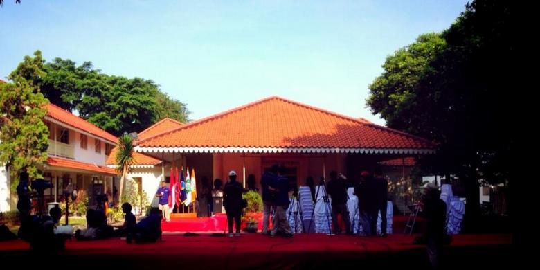 Gedung Joeang di Menteng, Jakarta Pusat, tempat Jokowi akan mendeklarasikan calon wakil presiden pada Senin (19/5/2014). Foto dari Twitter JKW4P.