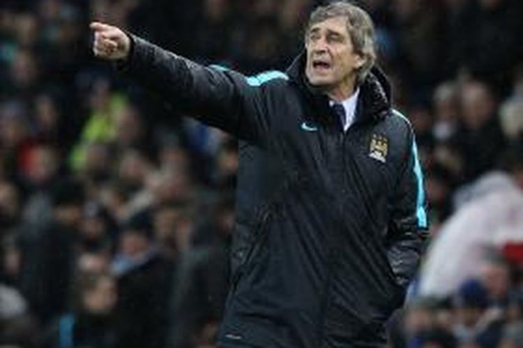 Manajer Manchester City, Manuel Pellegrini.