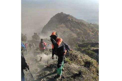 Kesaksian Rizky, Pendaki yang Berada di Gunung Rinjani Saat Gempa Lombok