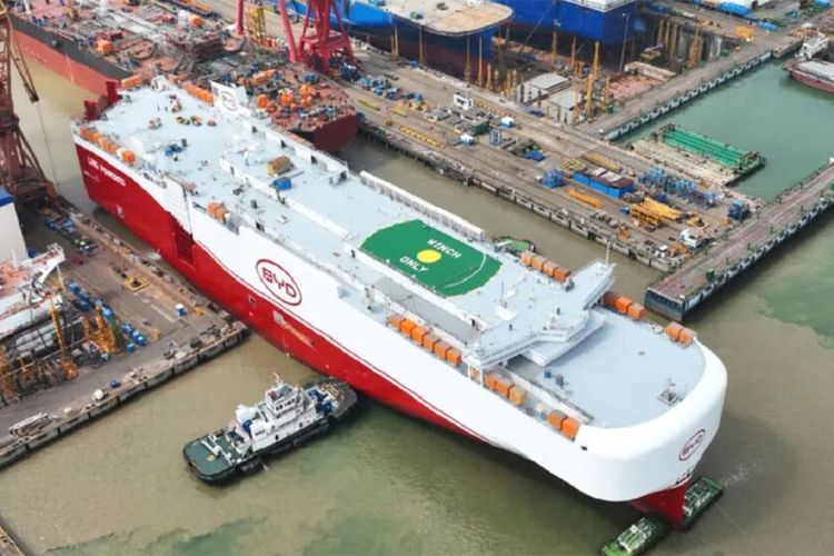 BYD Zhengzhou, kapal khusus pengangkut kendaraan milik BYD