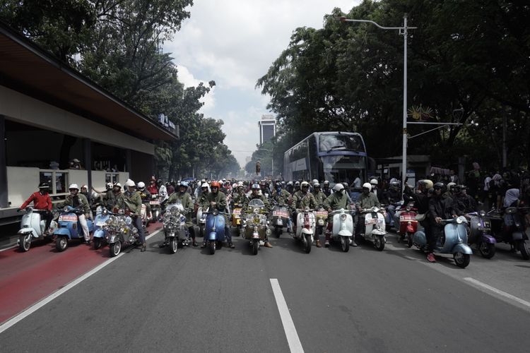 Ribuan Scooterist Meriahkan Jakarta Mods Mayday ke-15