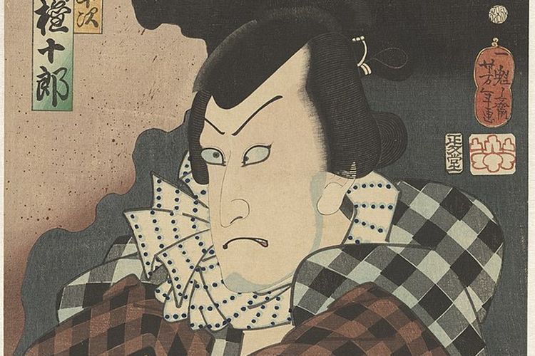 Ilusstrasi kabuki-mono. [Via Wikimdia Commons]