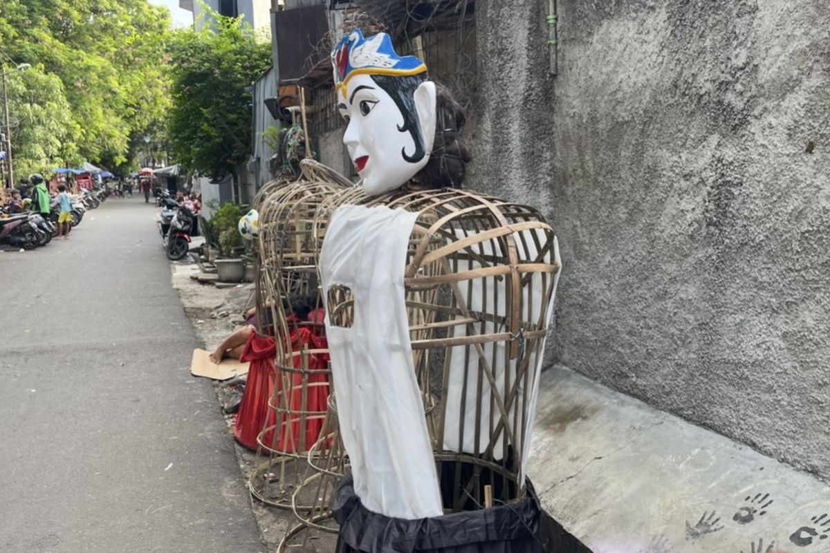 Rangka Barongan di Sanggar Irama Betawi