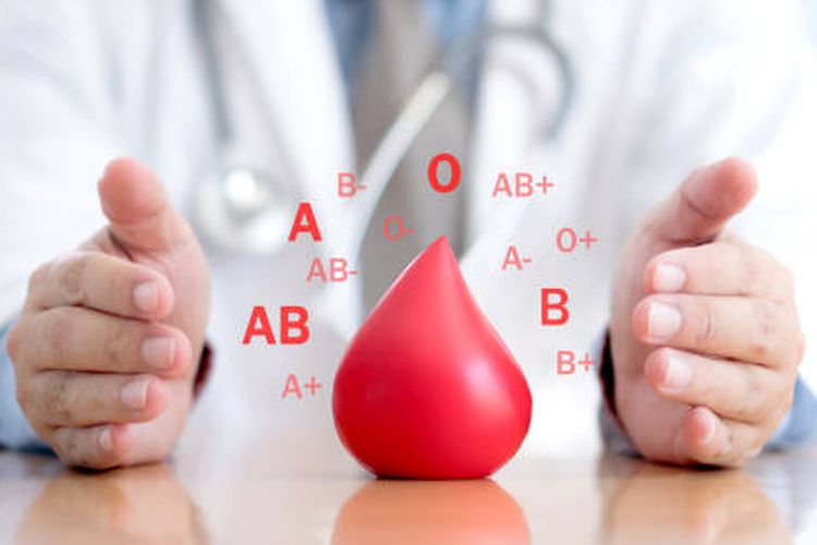 ilustrasi tipe golongan darah manusia.