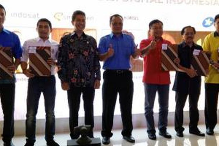 Peresmian jaringan 4G LTE tahap dua, frekuensi 1800 MHz, di Makassar, Senin (6/7/2015).