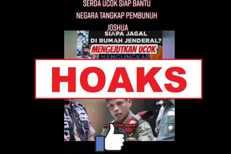 Hoaks, video pernyataan Serda Ucok
