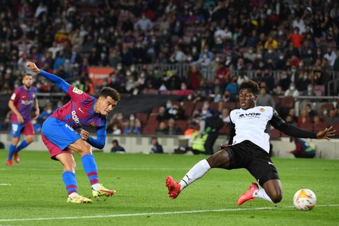 Hasil Barcelona Vs Valencia, Gol Menit Akhir Coutinho Antar Blaugrana Menang 3-1