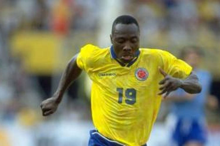 Freddy Rincon, ketika masih menjadi pemain internasional Kolombia.