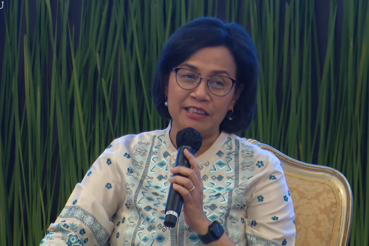 Menteri Keuangan Sri Mulyani Indrawati. Sri Mulyani menyebut pembiayaan APBN selama pandemi Covid-19 bisa membuat 2 IKN.