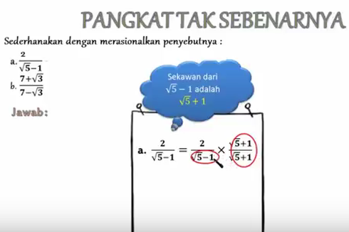 Bentuk Sederhana dari Persamaan, Jawaban Soal TVRI 6 Agustus SMP