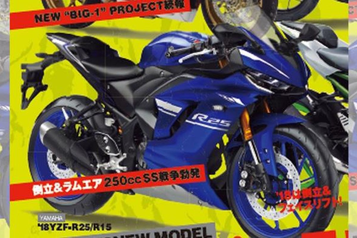 Rendering Yamaha R25 dari Young Maching. Sepintas mirip R6.