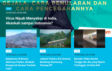 Populer Tren: Apakah virus nipah yang menyebar di India akan sampai ke Indonesia? | 