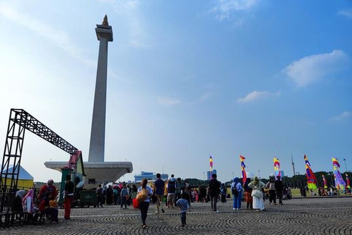 Lebaran Betawi hari pertama di Monas, Sabtu (20/5/2023)