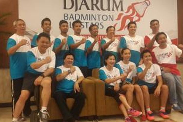 Konferensi pers Djarum Badminton All Star 2015 yang diadakan di Cilegon, Banten, Sabtu (14/3/2015).