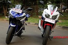 Adu Kenyamanan Yamaha R25 dan Honda CBR250R