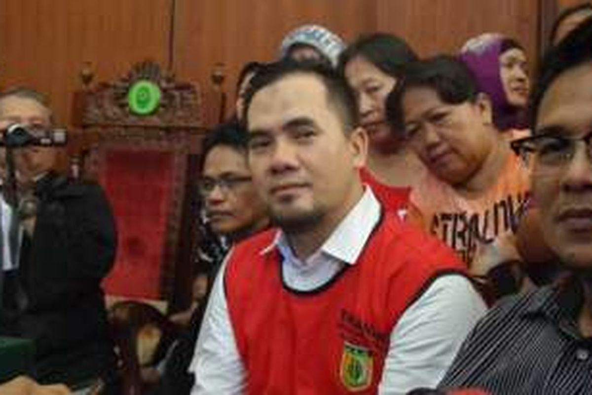 Saipul Jamil dalam ruang sidang Pengadilan Negeri Jakarta Utara, Rabu (18/5/2016).