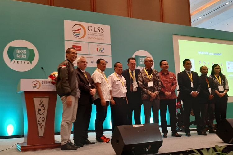 Pembukaan Global Educational Supplies and Solutions (GESS) Indonesia 2019 pada Rabu (18/9/2019) di Assembly Hall, Jakarta Convention Center, Jakarta.