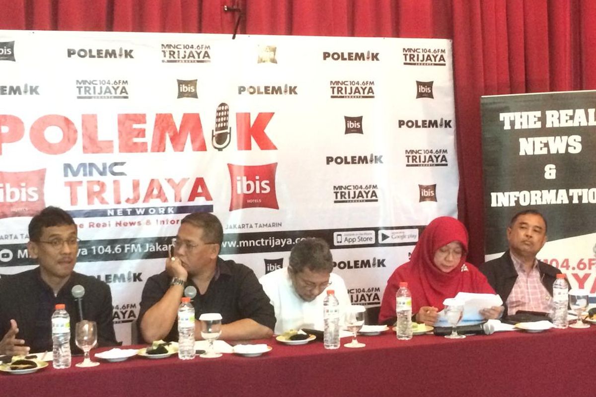 Diskusi bertajuk Jiwasraya dan Prospek Asuransi di Ibis Tamarin, Jakarta, Sabtu (18/1/2020). 