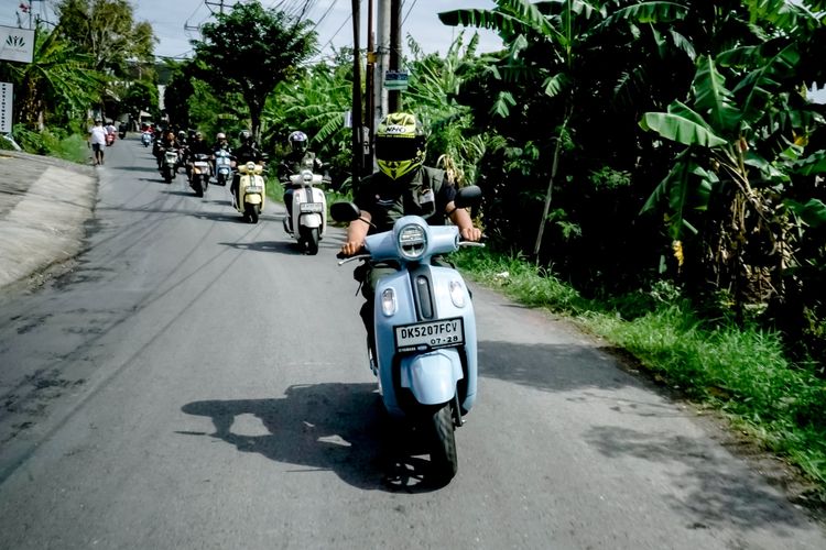 Test ride Yamaha Fazzio di Bali