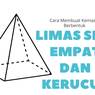 Cara Membuat Kemasan Berbentuk Limas Segi Empat dan Kerucut