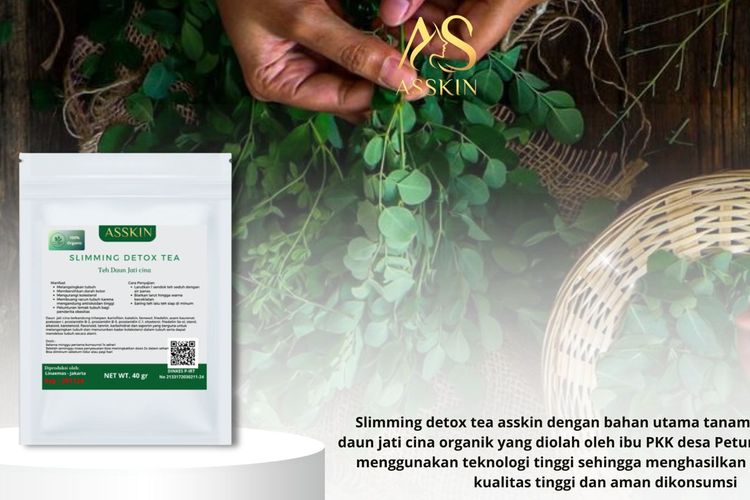 Produk Asskin, Slimming Detox Tea, Penurun Berat Badan 