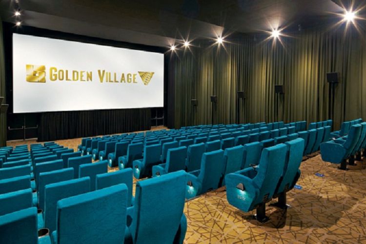 Interior Bioskop Golden Village di Singapura