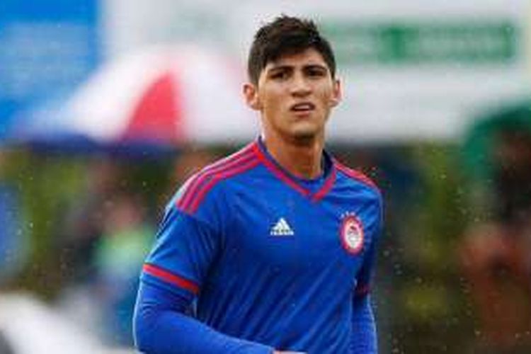 Penyerang Olympiacos asal Meksiko, Alan Pulido.