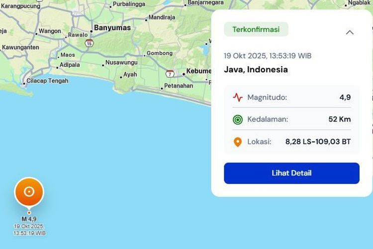 Kabar Gempa Cilacap M4,9 Minggu Siang Ramai di Grup Whatsapp, Ini Imbauan BMKG