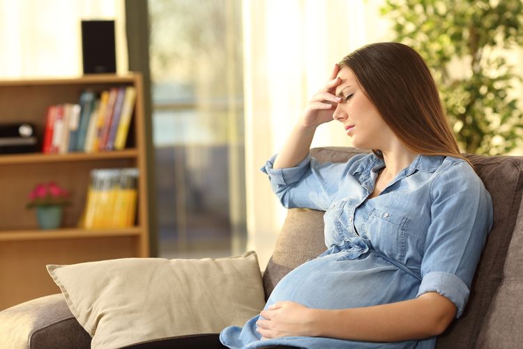 Ilustrasi stres selama kehamilan