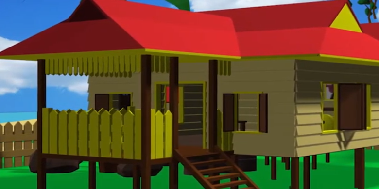 Rumah Adat Melayu Atap Limas Potong Di Kepulauan Riau