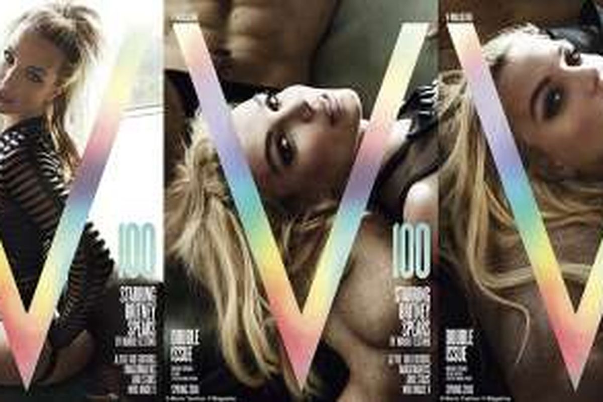Penampilan seksi Britney Spears dalam sampul majalah V