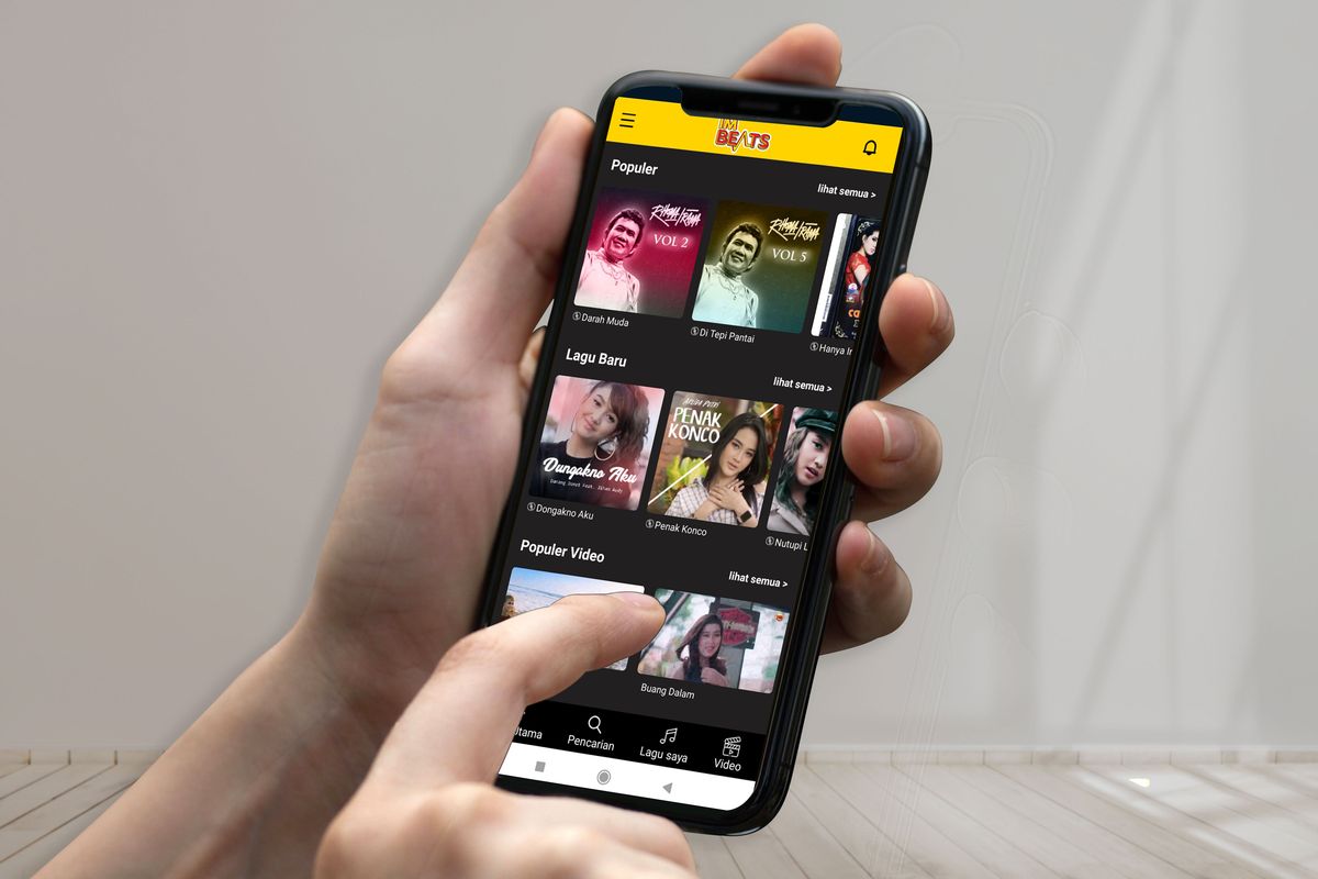 Aplikasi streaming musik buatan Indosat Ooredoo, IMBeats