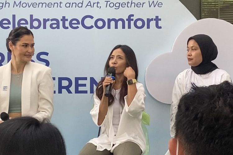 Tara de Thouars, Deera Dewi, Rima Melati, dan Ira pada acara Patchtastic Day 2025 di Dia.lo.gue, Jakarta Selatan, Kamis (22/5/2025).