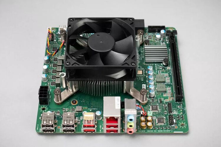 Ilustrasi mini-PC AMD 4700S Desktop Kit.