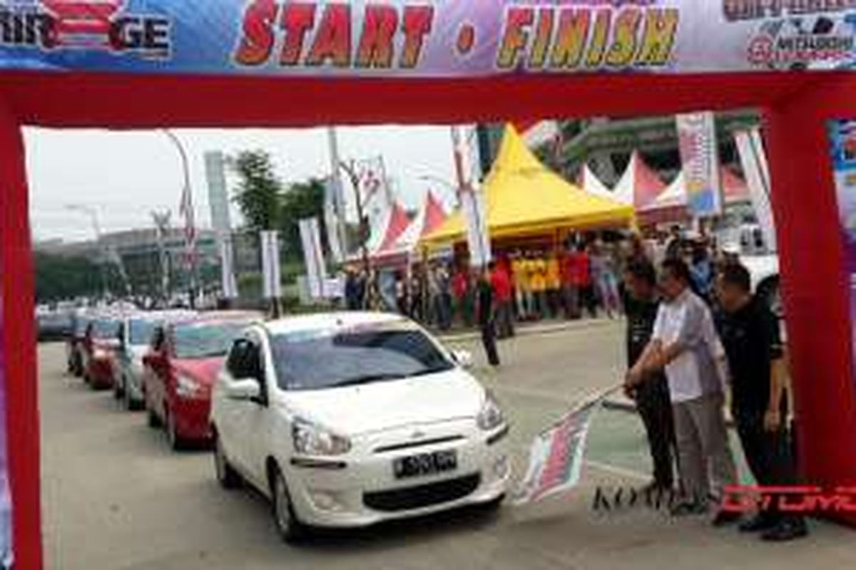 CIty Rally Mitsubishi di diler Mitsubishi Alam Sutera, Tangerang.
