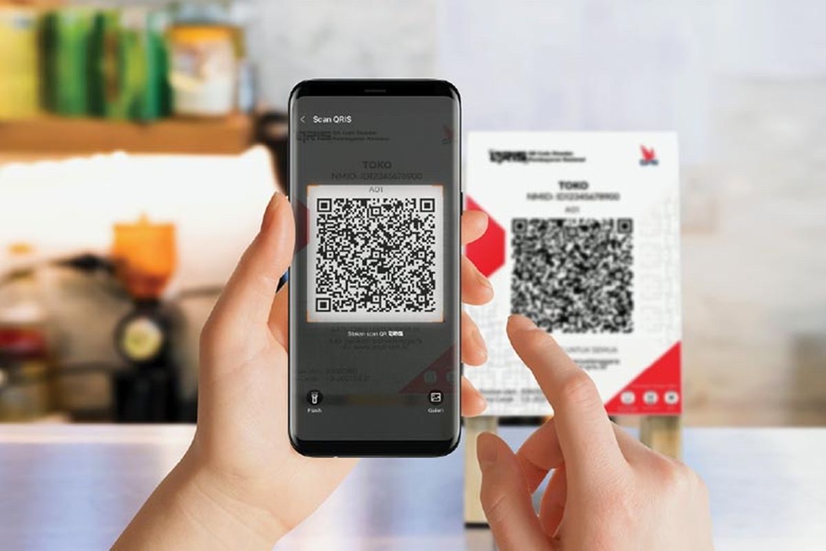 Quick Response Code Indonesian Standard atau QRIS adalah standar pembayaran menggunakan metode QR code atau kode barcode dari Bank Indonesia