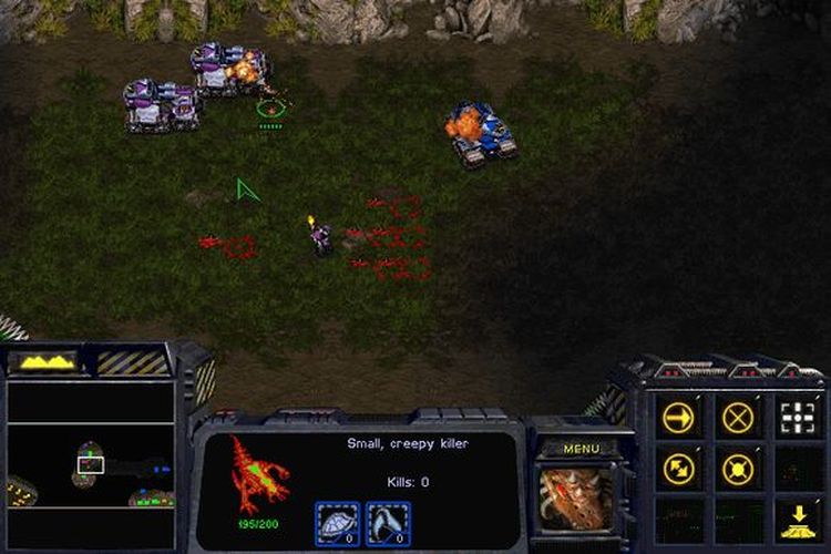 Ilustrasi peta Aeon of Strife di StarCraft.